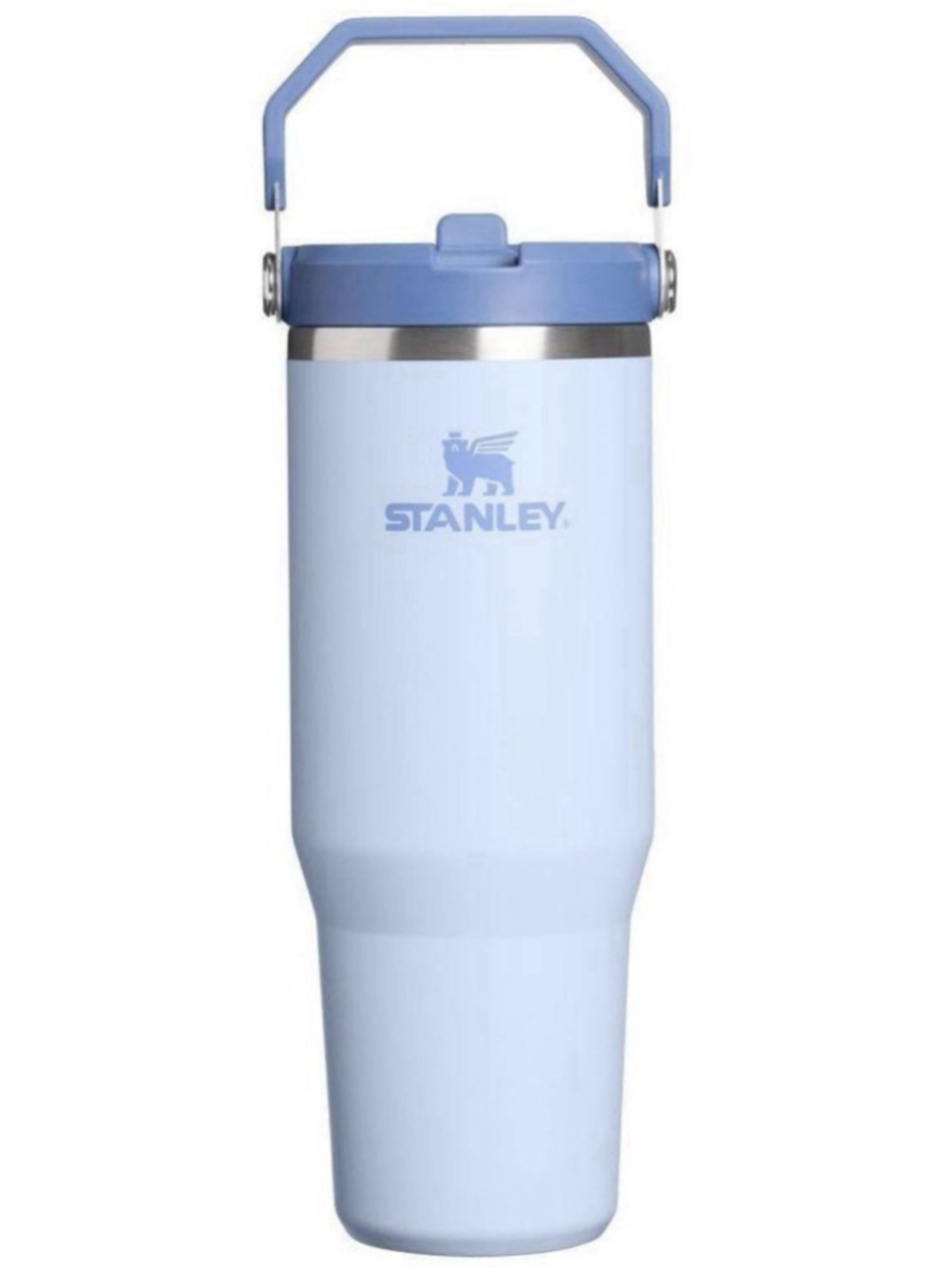 Stanley 30 oz Stainless Steel Ice Flow Flip Straw Tumbler Light Denim